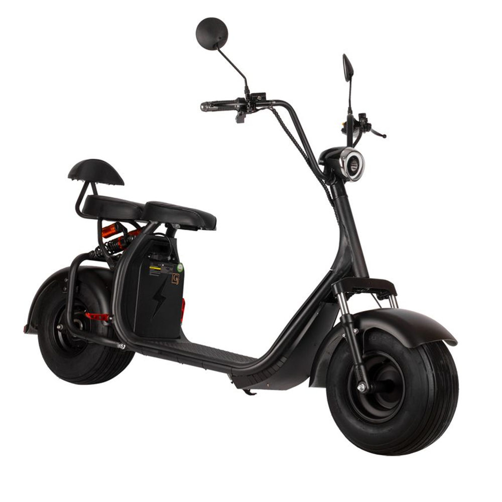 Электроскутер Citycoco GT X7 PRO Черный матовый (2000W) Off Road 2