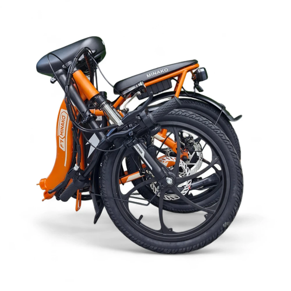Электровелосипед Minako F7 оранжевый 13